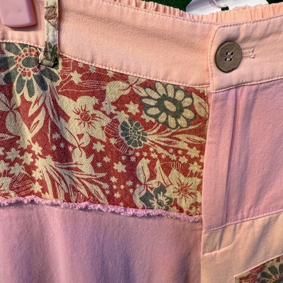 🔥130 NWT Boutique BlueVelvet Patchwork Pink Pants - Picture 7 of 9